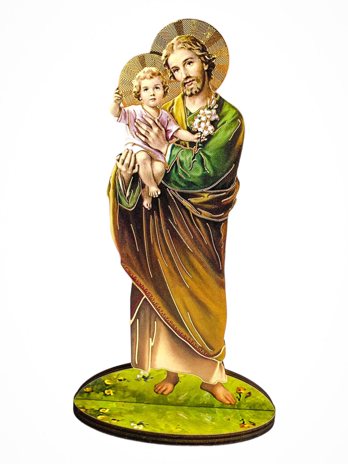 Imagem Italiana Bidimensional de São José-TerraCotta Arte Sacra