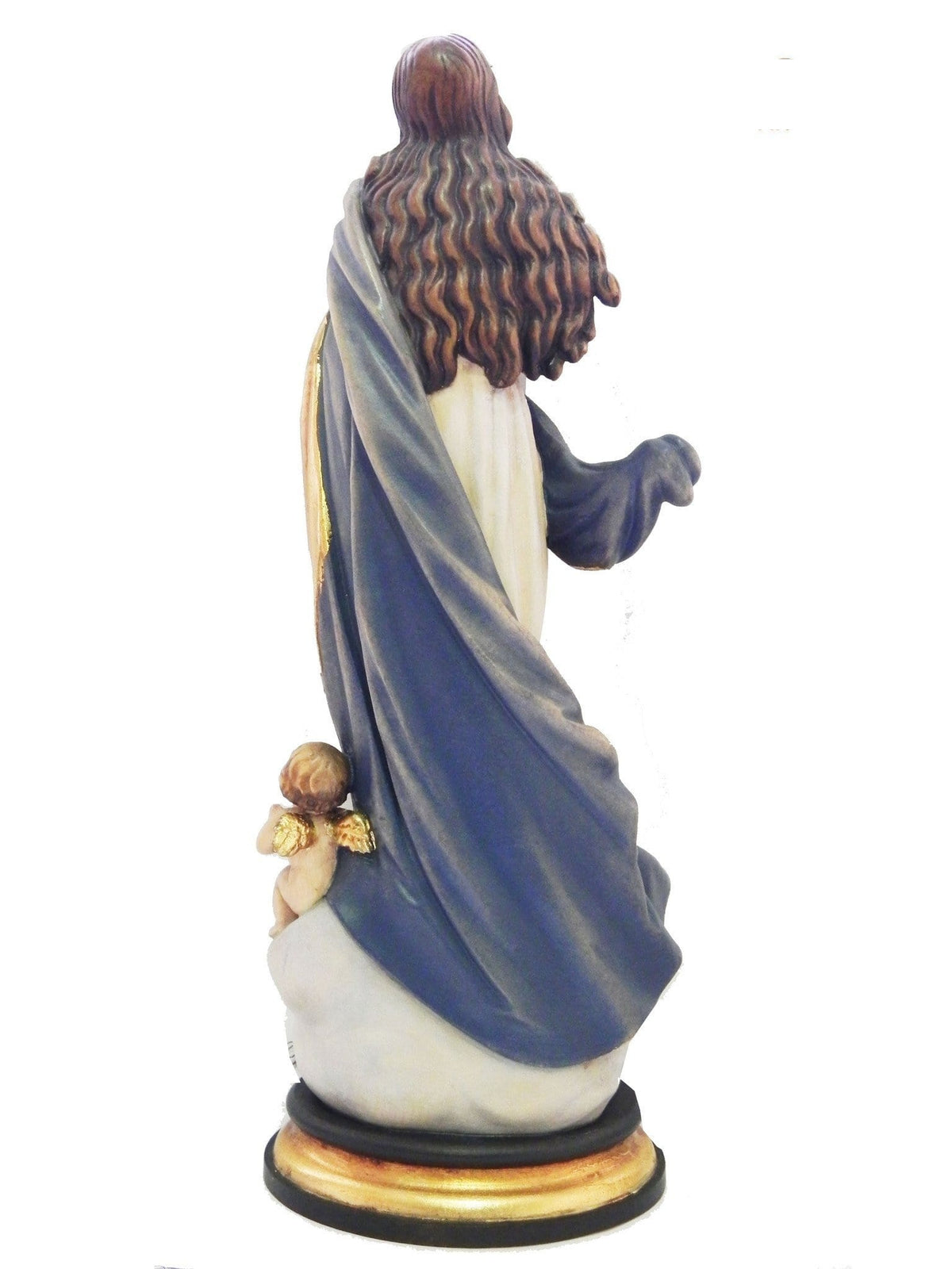 Imagem Italiana de Madeira Imaculada Conceição de 35 cm-TerraCotta Arte Sacra