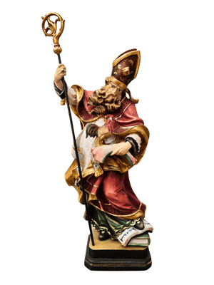 Imagem Italiana de São Valentin em Madeira-TerraCotta Arte Sacra