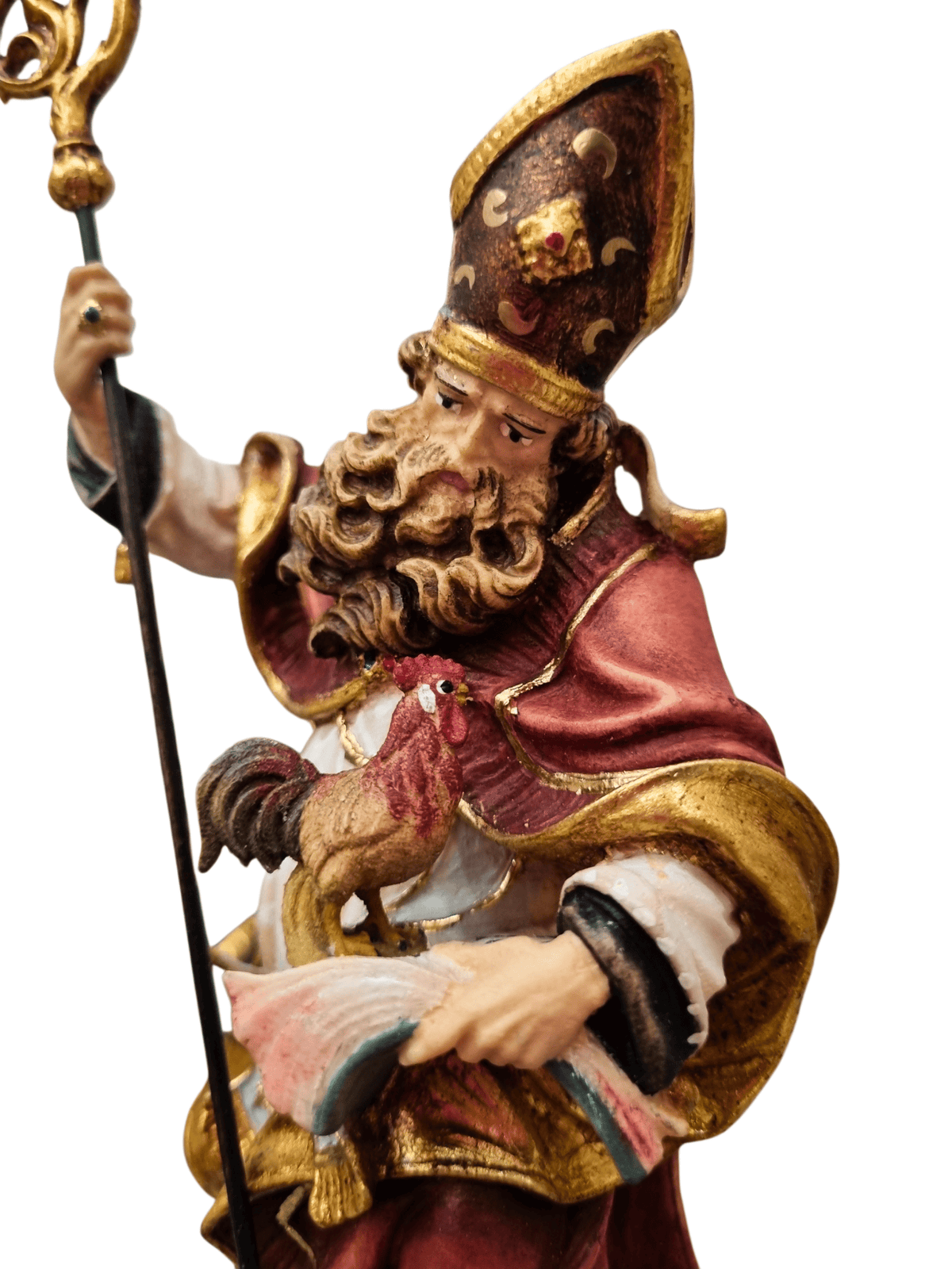 Imagem Italiana de São Valentin em Madeira-TerraCotta Arte Sacra