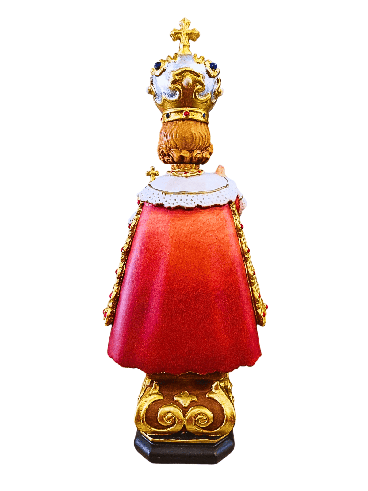 Imagem Italiana em Madeira Menino Jesus de Praga 40 cm-TerraCotta Arte Sacra