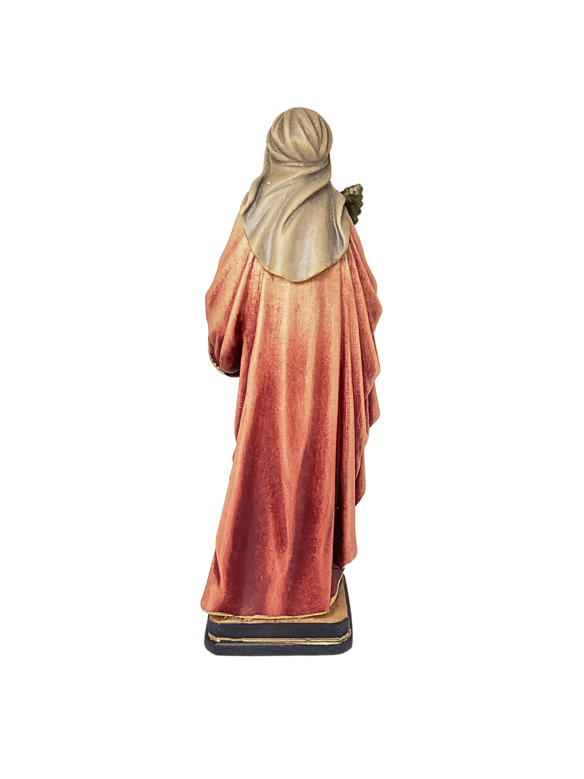 Imagem Italiana em Madeira Santa Apolônia 15 cm-TerraCotta Arte Sacra