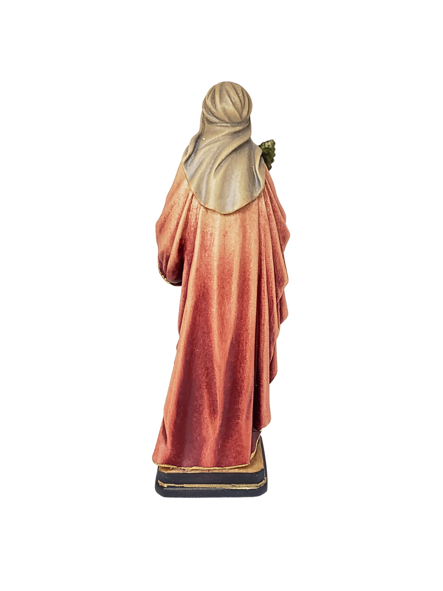 Imagem Italiana em Madeira Santa Apolônia 15 cm-TerraCotta Arte Sacra