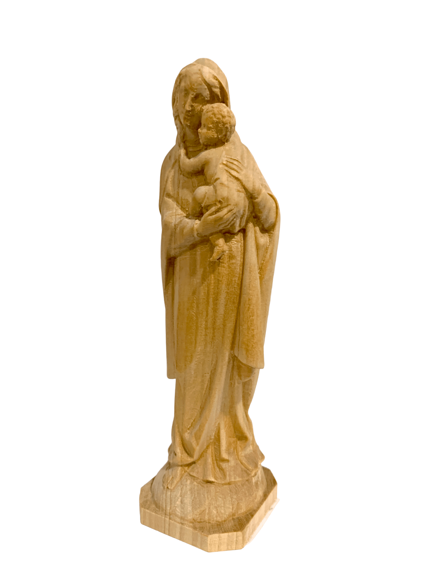 Imagem Madona Clássica em Madeira 12,5 cm-TerraCotta Arte Sacra