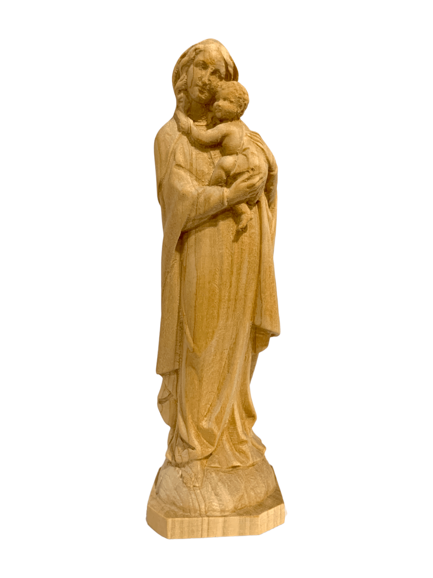 Imagem Madona Clássica em Madeira 12,5 cm-TerraCotta Arte Sacra