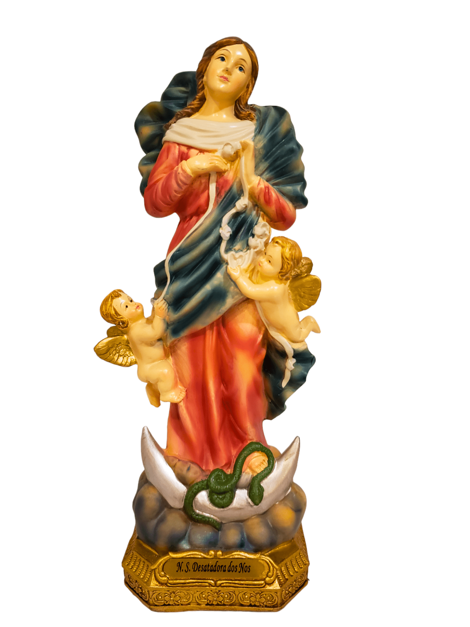 Imagem Nossa Senhora Desatadora dos Nós em Resina 20 cm-TerraCotta Arte Sacra