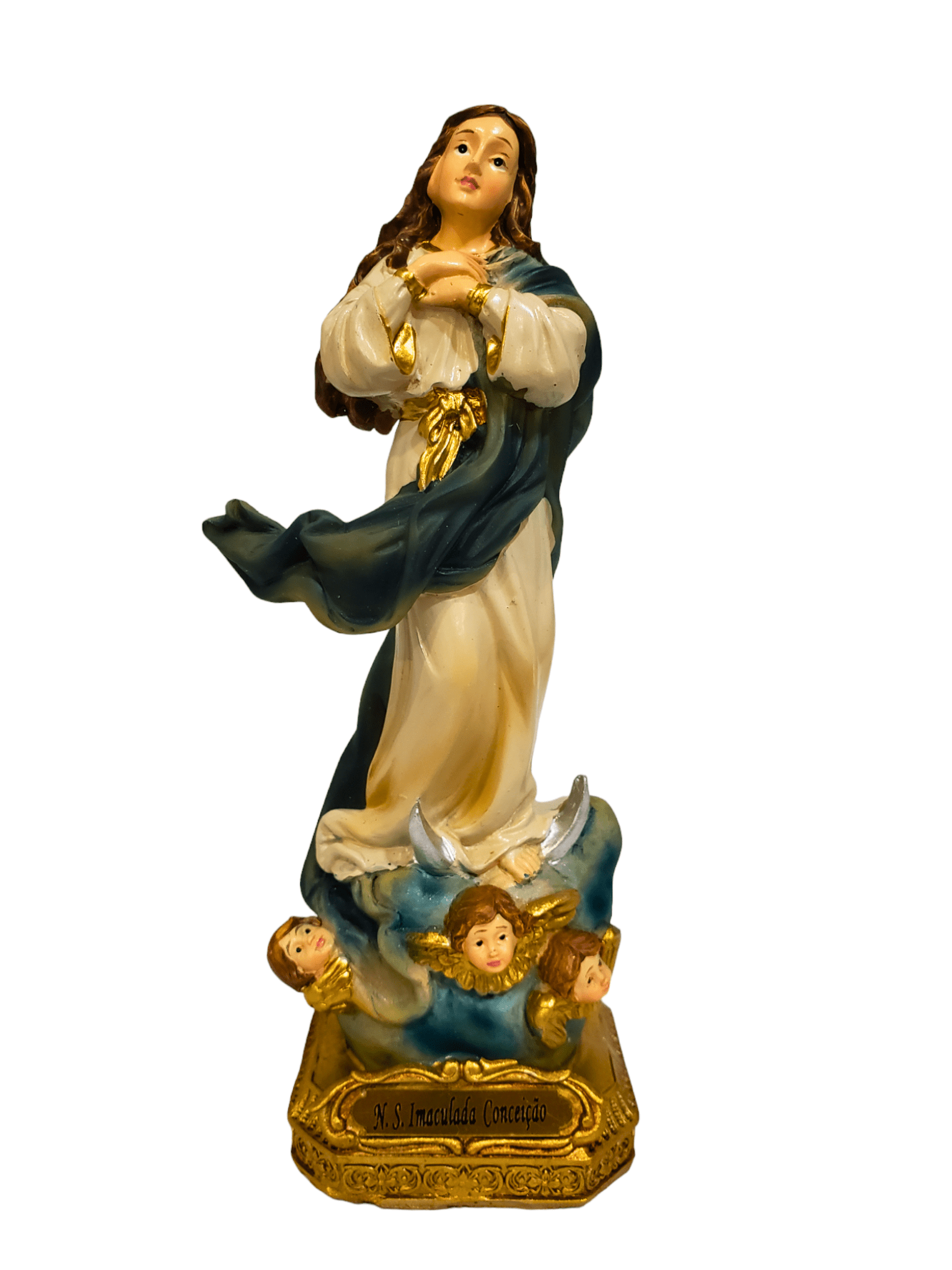 Imagem da Imaculada Conceição em Resina 13 cm-TerraCotta Arte Sacra