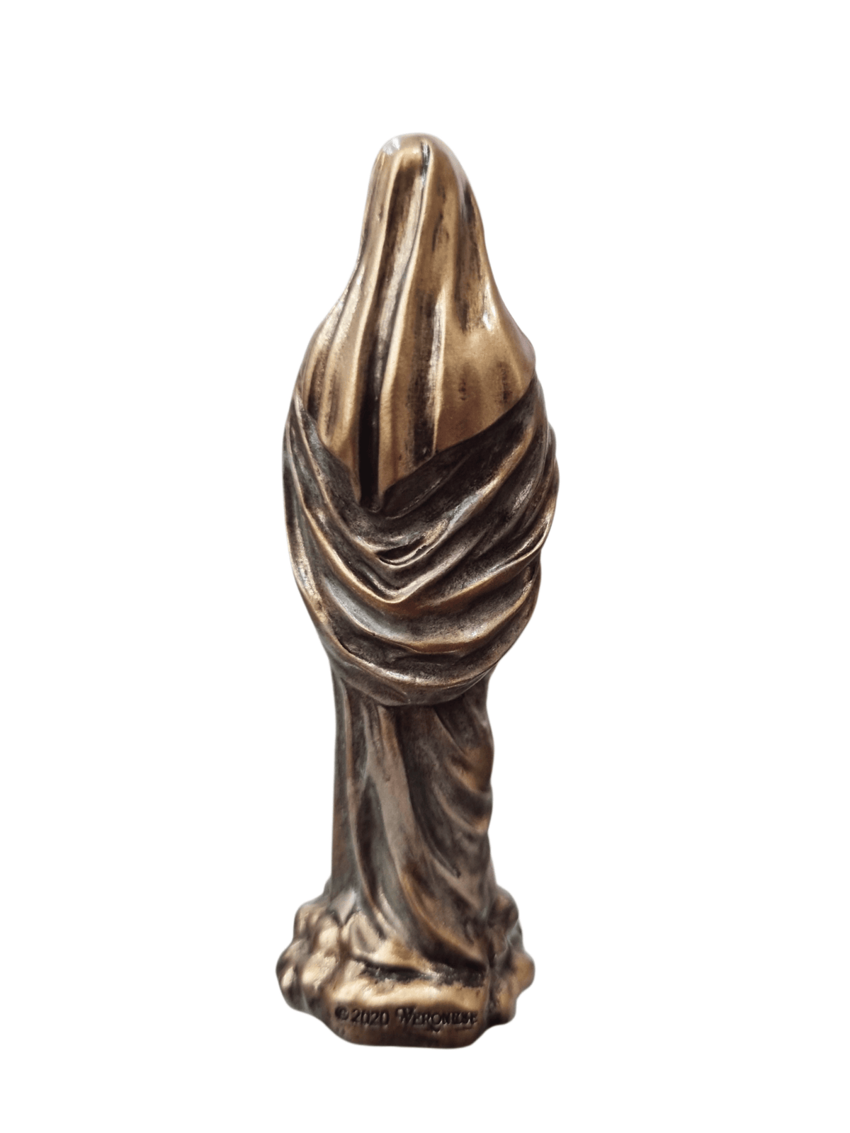 Imagem da Nossa Senhora com Menino Jesus (Madonna) com Acabamento em Bronze 8,5 cm-TerraCotta Arte Sacra