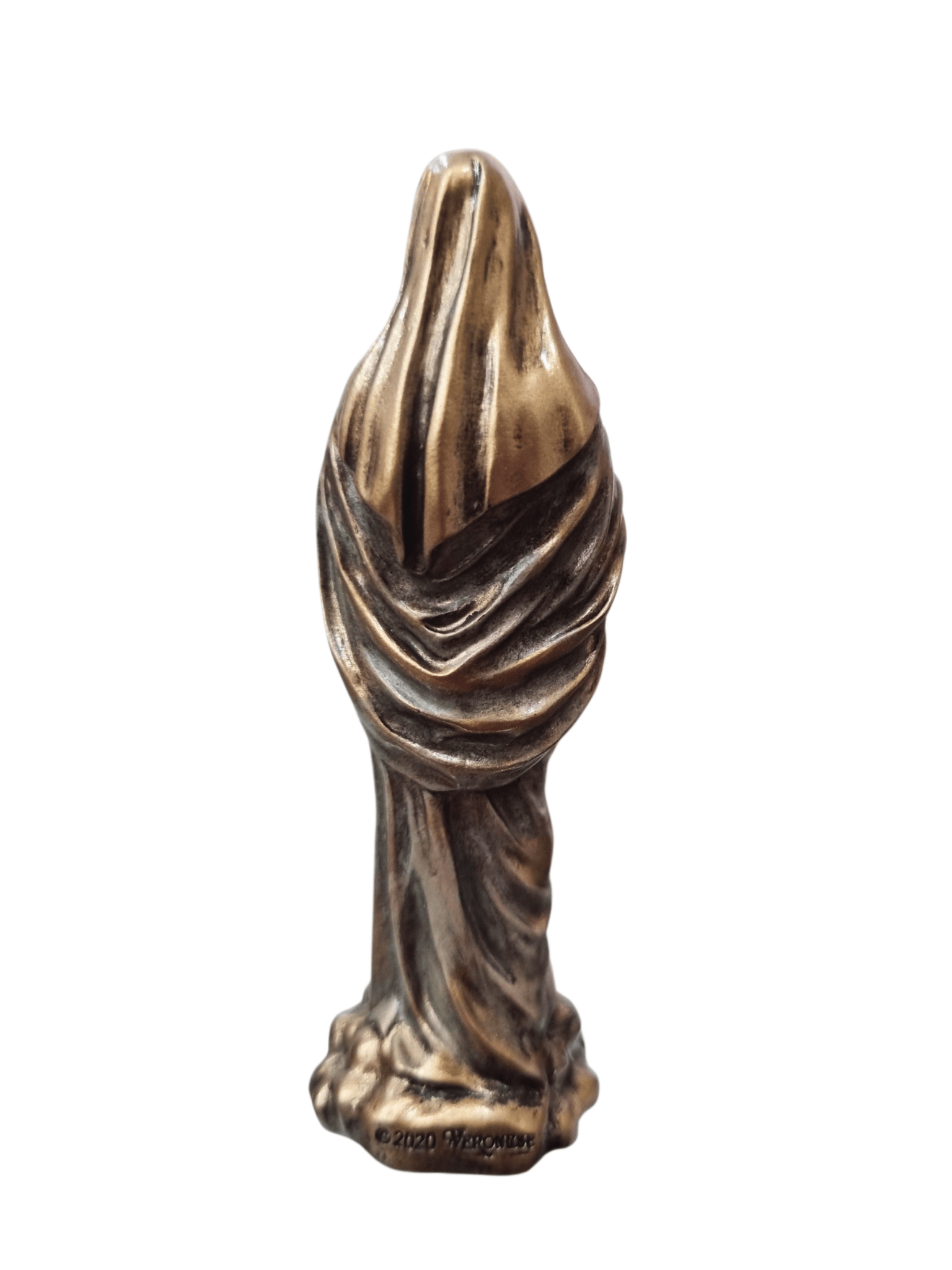 Imagem da Nossa Senhora com Menino Jesus (Madonna) com Acabamento em Bronze 8,5 cm-TerraCotta Arte Sacra