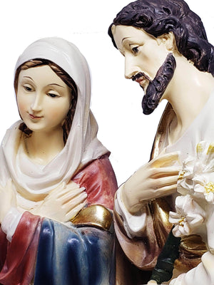 Imagem da Sagrada Família de Resina 30 cm-TerraCotta Arte Sacra