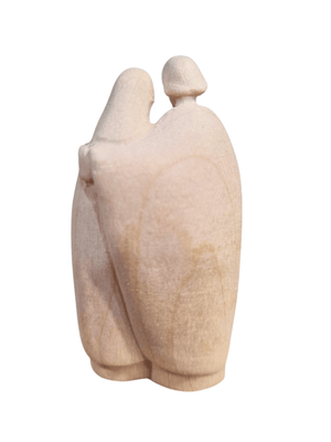 Imagem da Sagrada Família em Madeira Italiana Natural 15 cm-TerraCotta Arte Sacra
