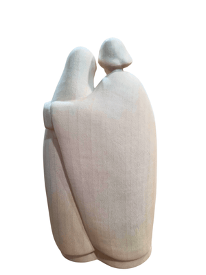 Imagem da Sagrada Família em Madeira Italiana Natural 5 cm-TerraCotta Arte Sacra
