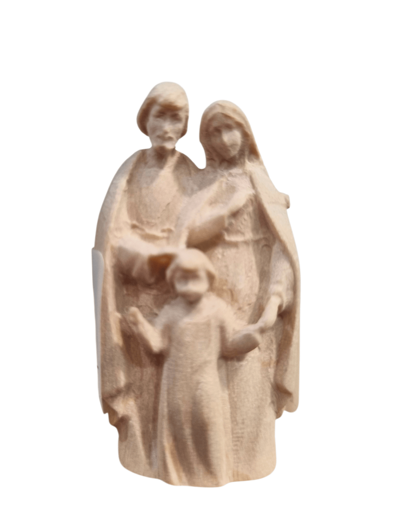 Imagem da Sagrada Família em Madeira Italiana Natural 5 cm-TerraCotta Arte Sacra