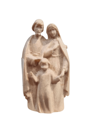 Imagem da Sagrada Família em Madeira Italiana Natural 7 cm-TerraCotta Arte Sacra