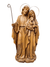 Imagem da Sagrada Família em Pó de Mármore Cor Madeira 30 cm-TerraCotta Arte Sacra