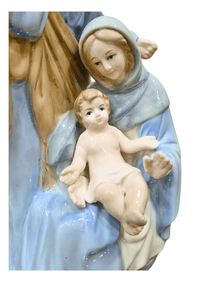 Imagem da Sagrada Família em Porcelana 30 cm-TerraCotta Arte Sacra