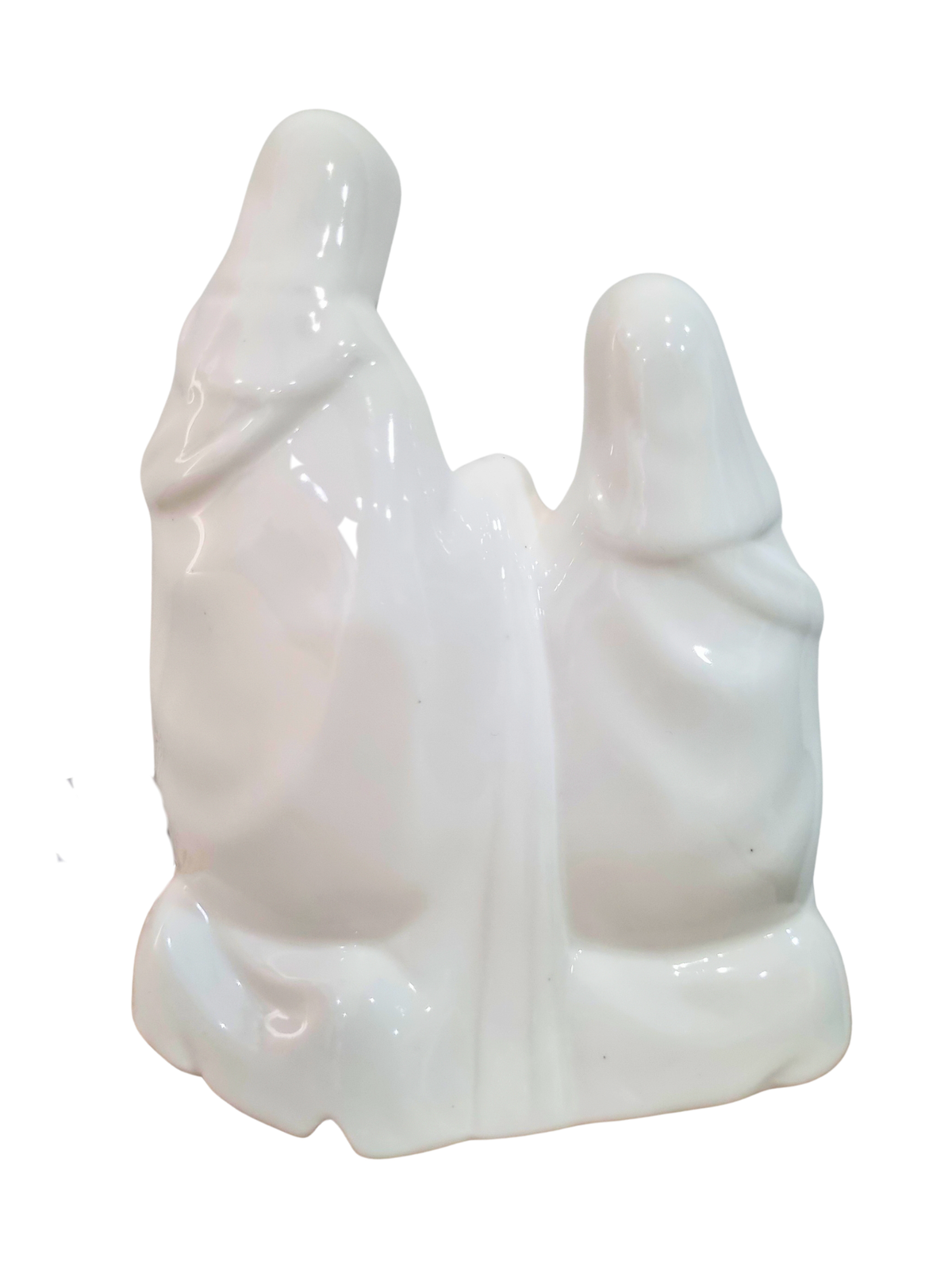 Imagem da Sagrada Família em Porcelana com Led 13 x 15 cm-TerraCotta Arte Sacra