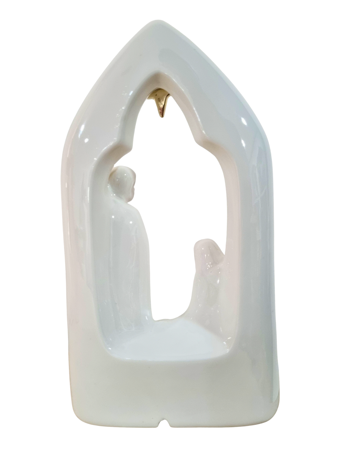 Imagem da Sagrada Família em Porcelana com Led 14 x 24 cm-TerraCotta Arte Sacra