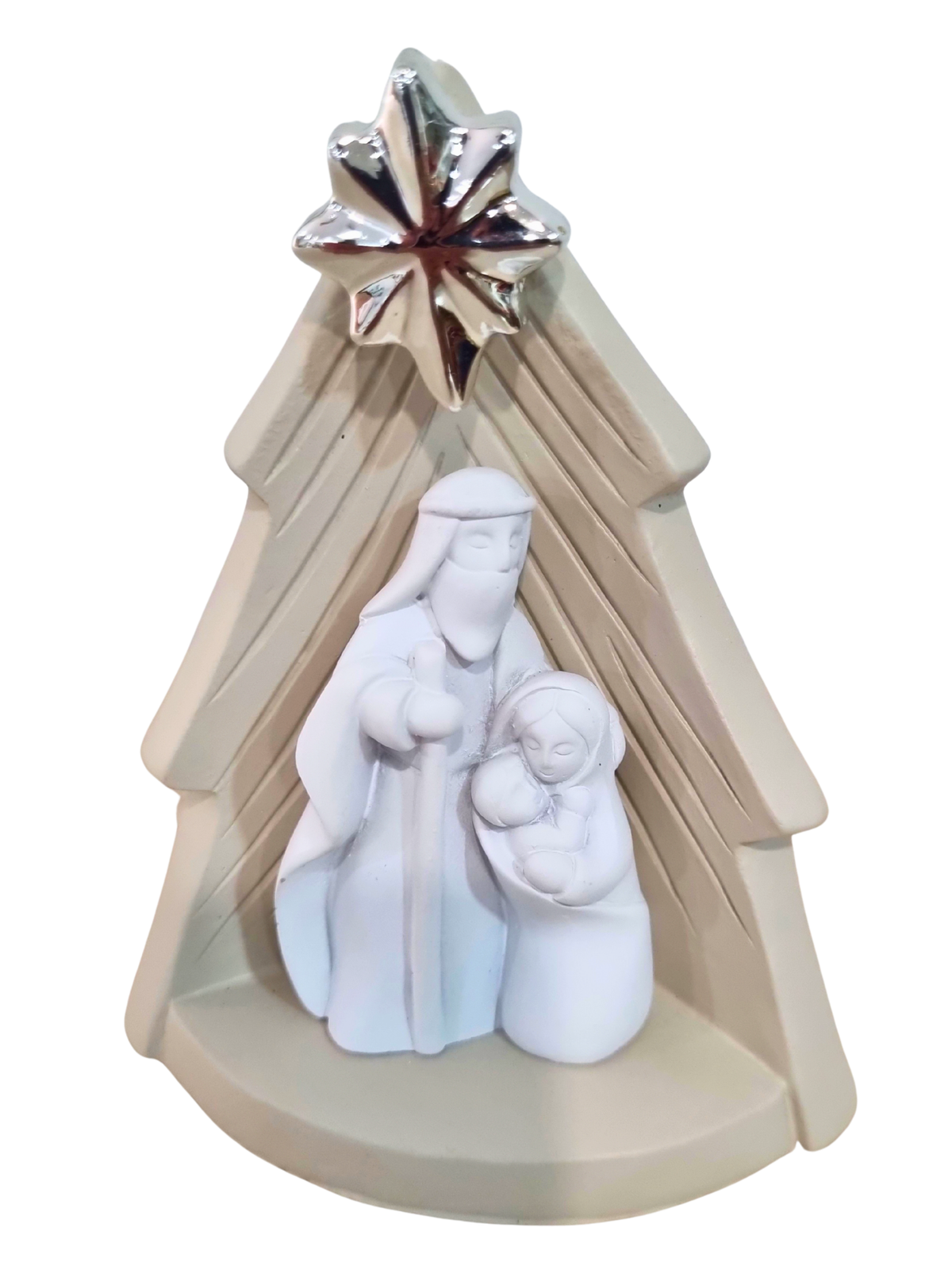 Imagem da Sagrada Família em Resina 12 x 10 cm-TerraCotta Arte Sacra
