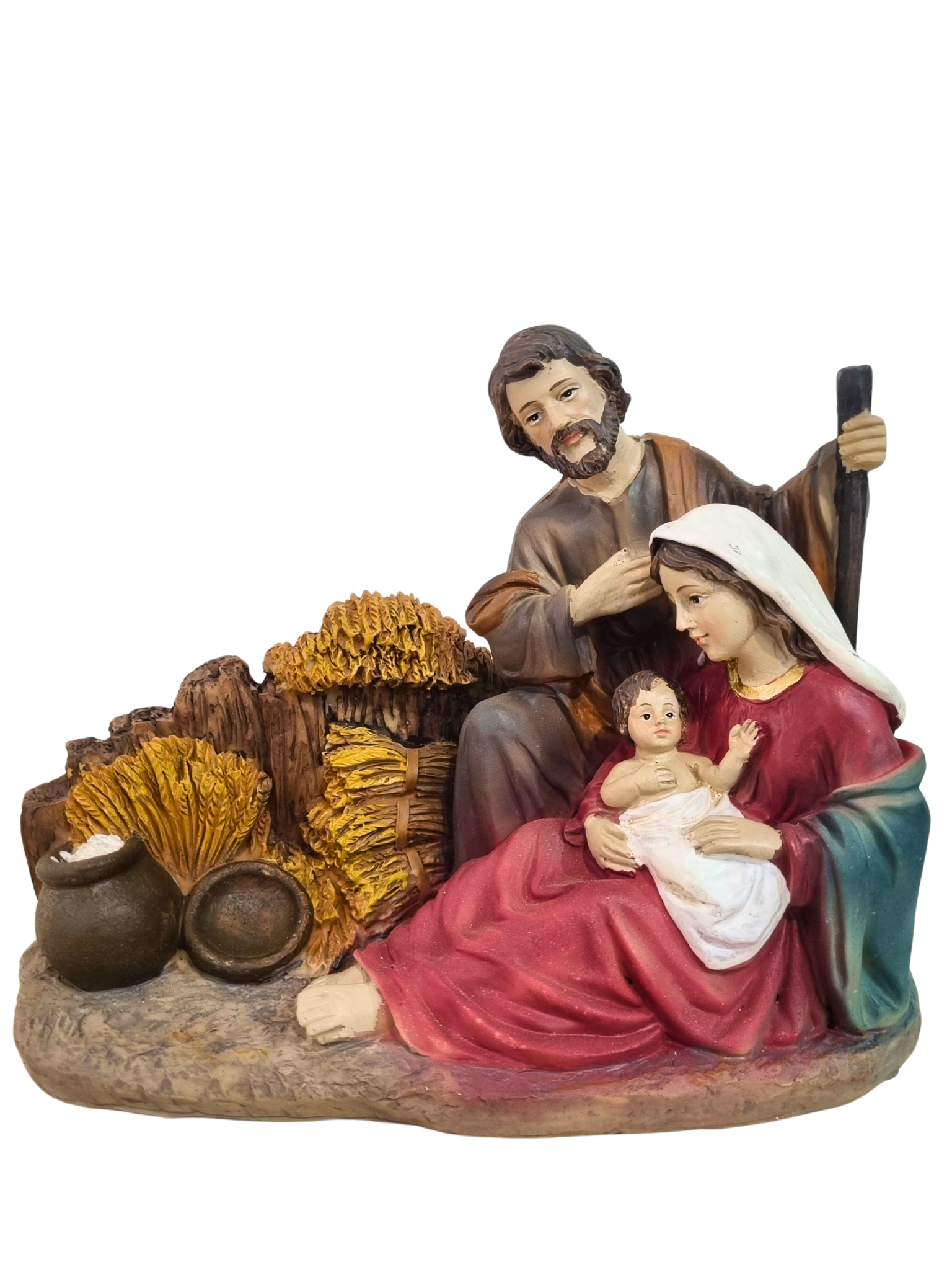 Imagem da Sagrada Família em Resina 15 x 20 cm-TerraCotta Arte Sacra