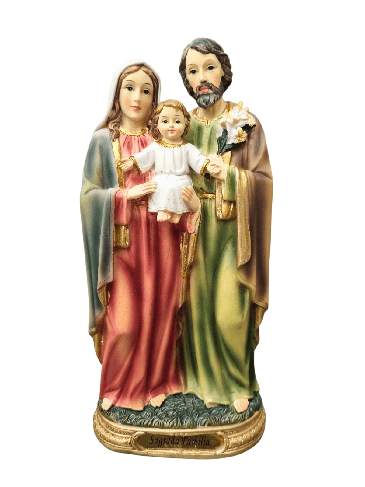 Imagem da Sagrada Família em Resina 20 cm-TerraCotta Arte Sacra