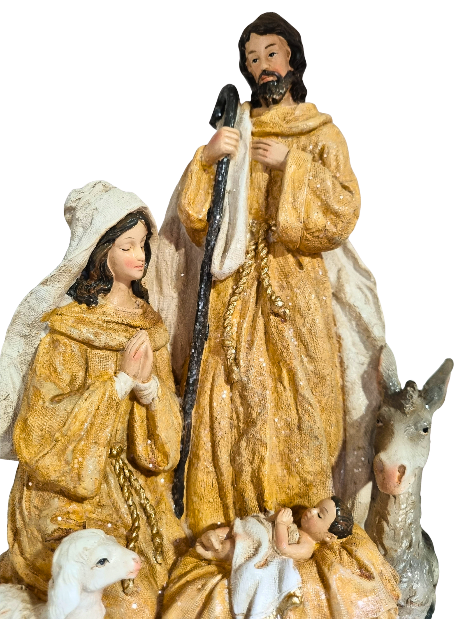 Imagem da Sagrada Família em Resina 29 cm-TerraCotta Arte Sacra