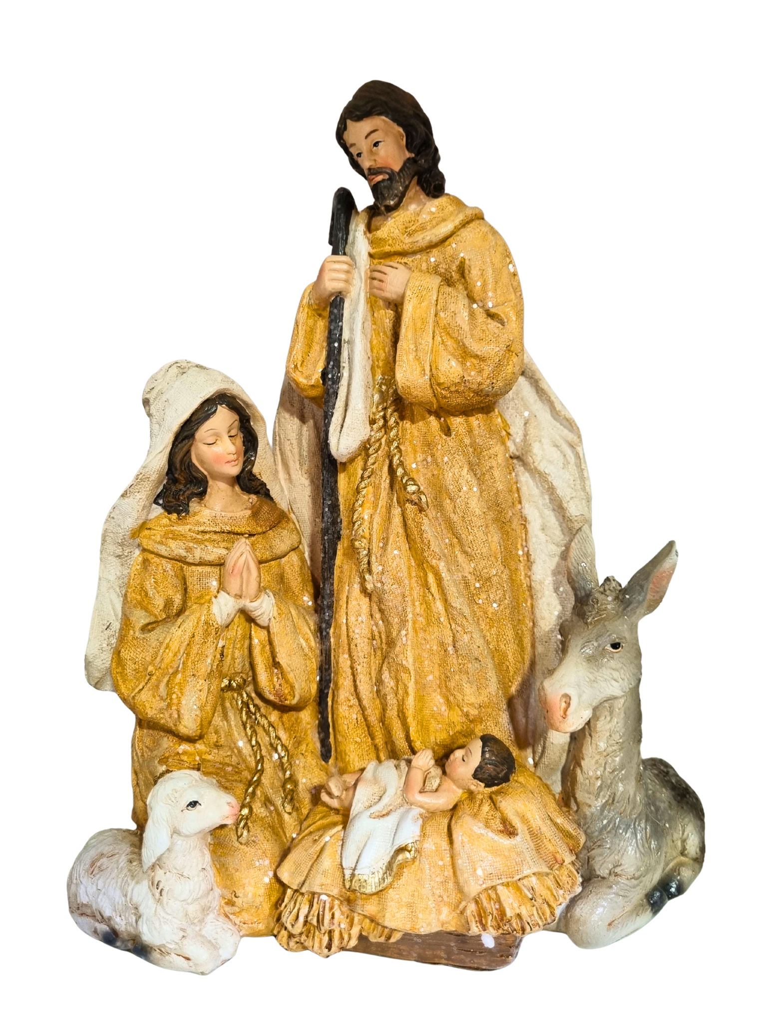 Imagem da Sagrada Família em Resina 29 cm-TerraCotta Arte Sacra