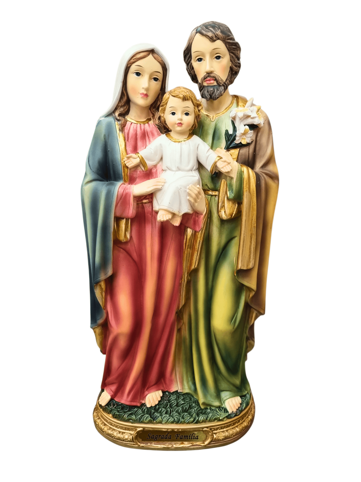 Imagem da Sagrada Família em Resina 30 cm-TerraCotta Arte Sacra