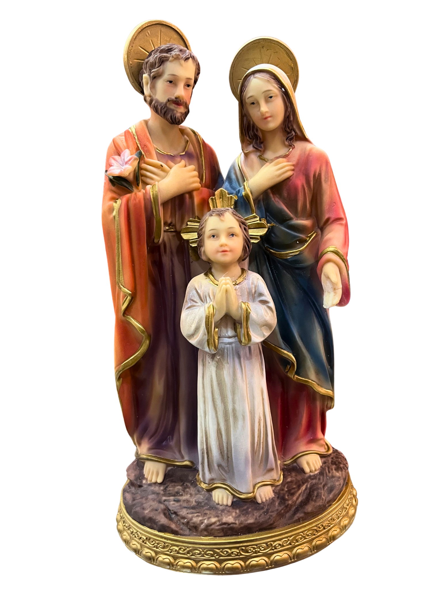 Imagem da Sagrada Família em Resina 30 cm-TerraCotta Arte Sacra