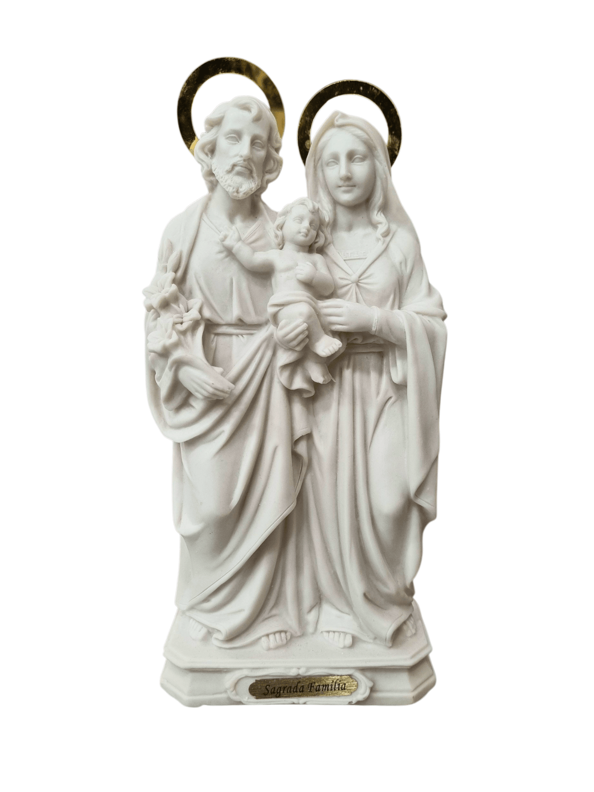 Imagem da Sagrada Família em resina 30 cm-TerraCotta Arte Sacra