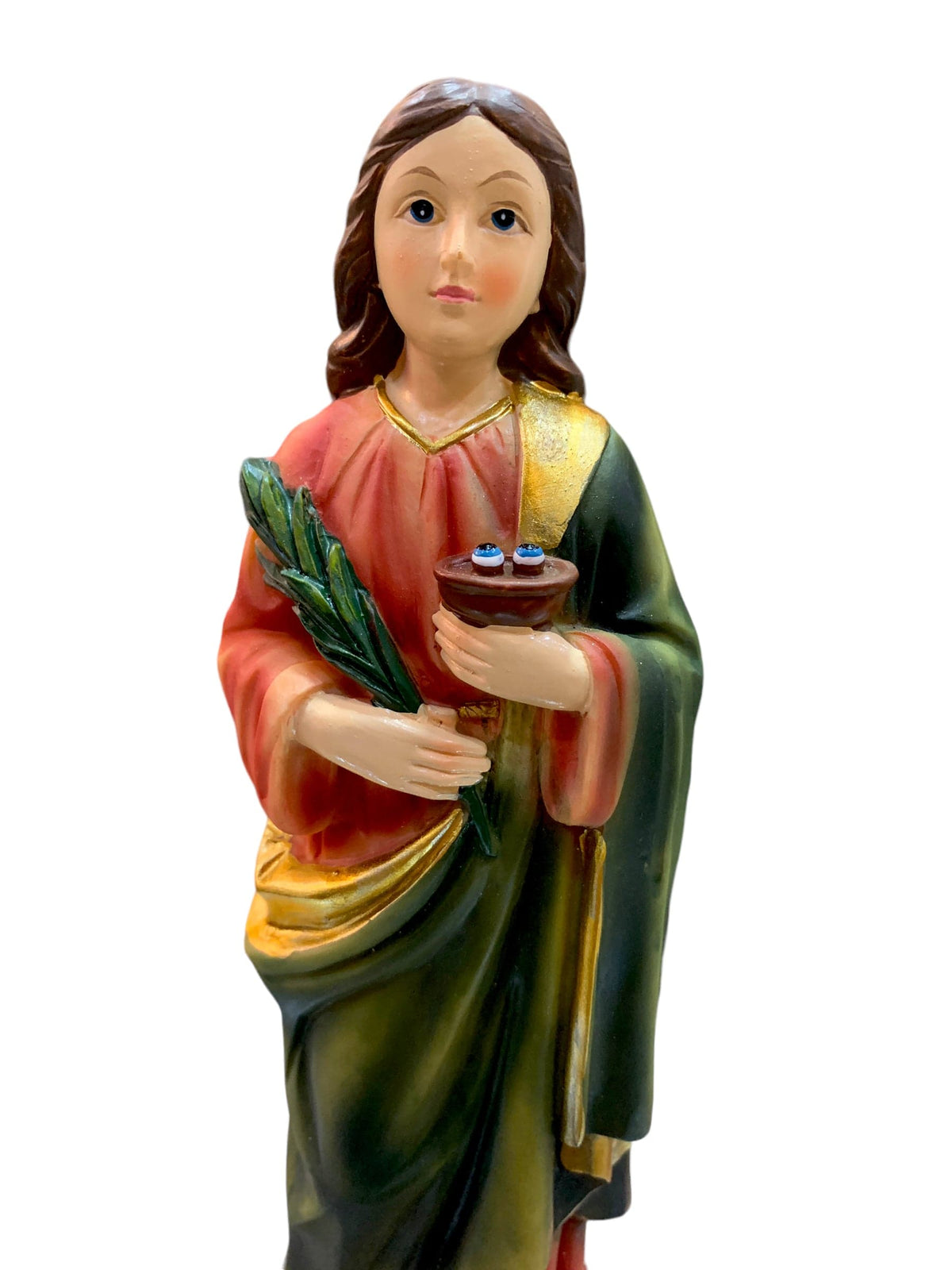 Imagem da Santa Luzia em Resina 20 cm-TerraCotta Arte Sacra