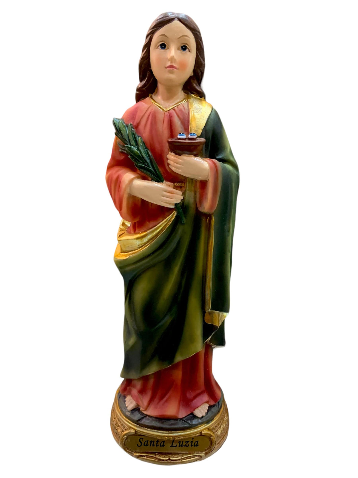 Imagem da Santa Luzia em Resina 20 cm-TerraCotta Arte Sacra