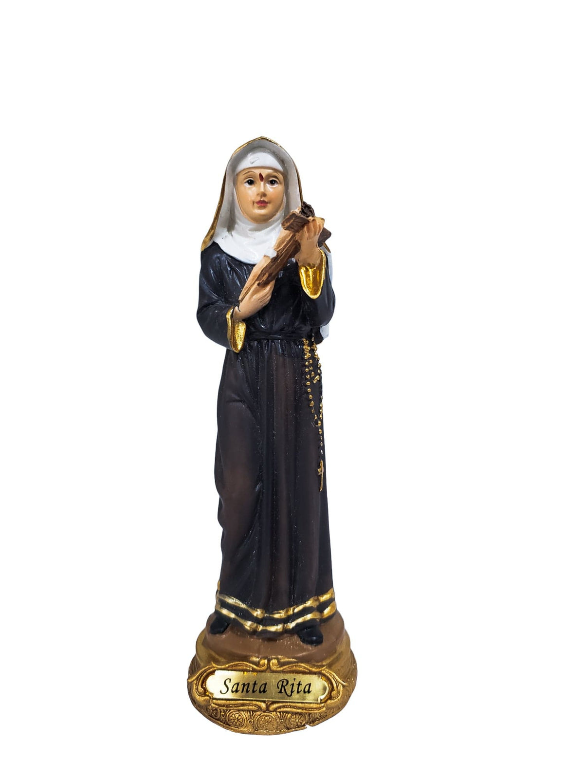 Imagem da Santa Rita em Resina 13 cm-TerraCotta Arte Sacra