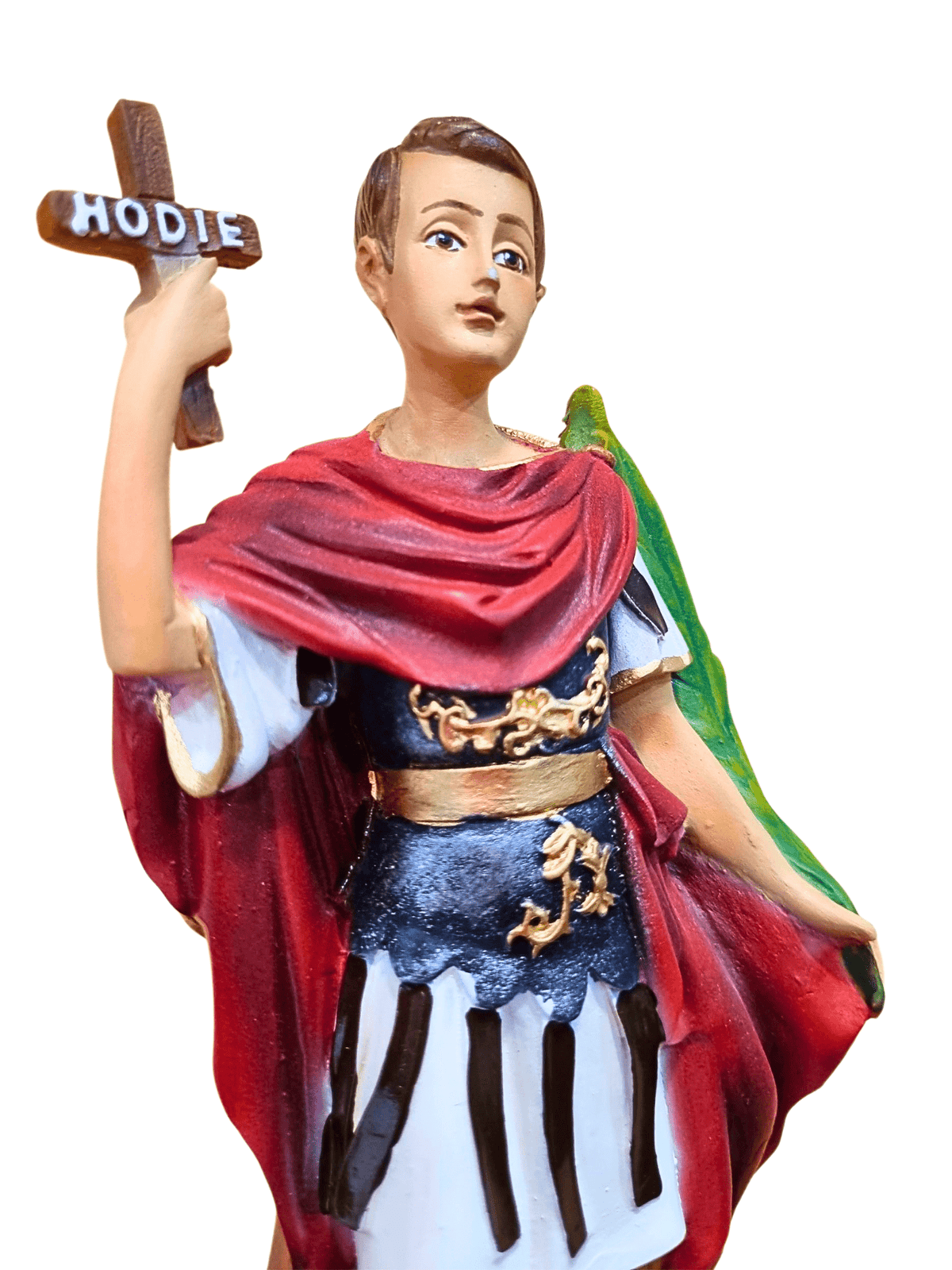 Imagem da Santo Expedito em Pó de Mármore Colorida 20 cm-TerraCotta Arte Sacra