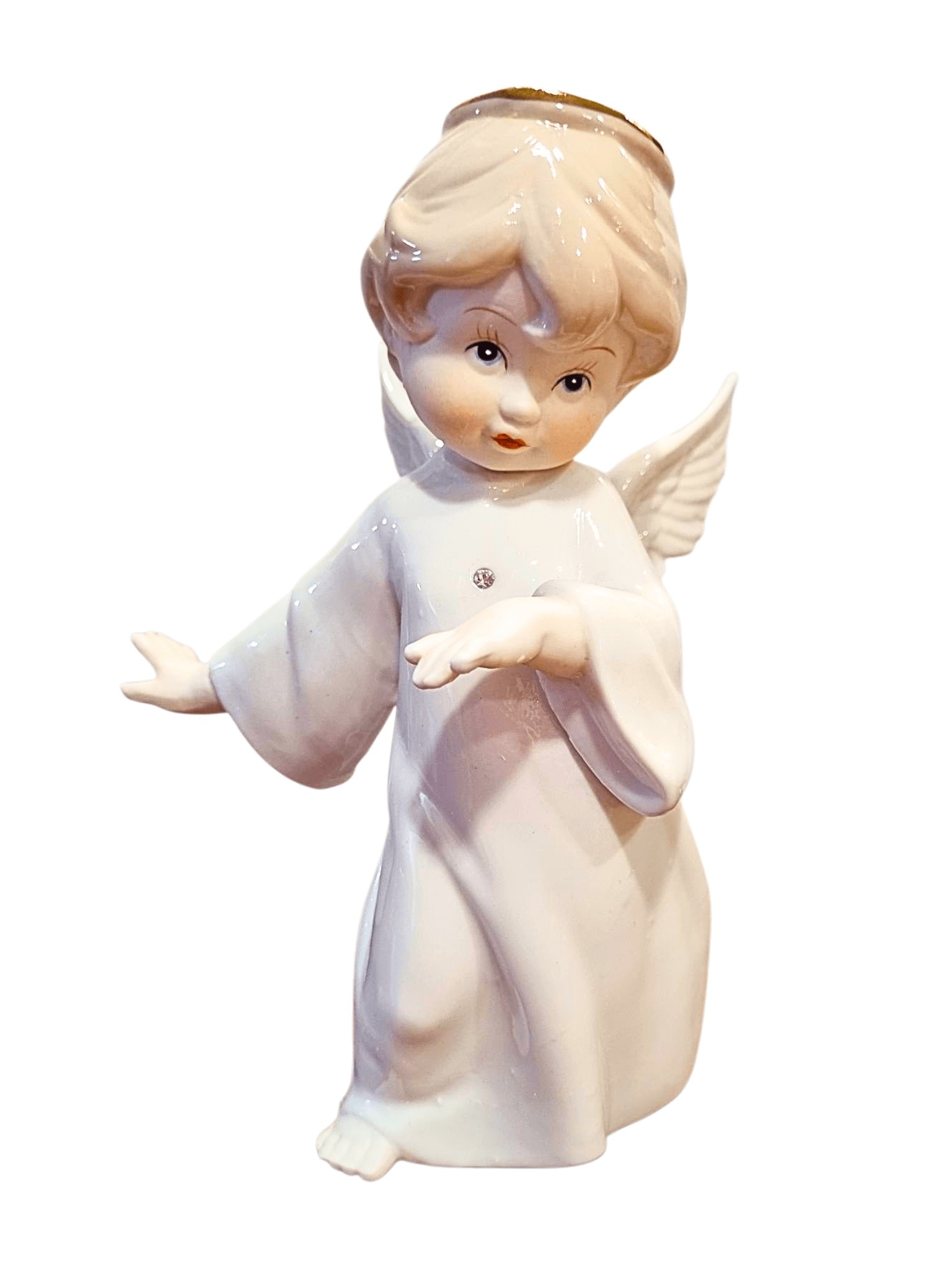 Imagem de Anjo em Porcelana Delicado-TerraCotta Arte Sacra