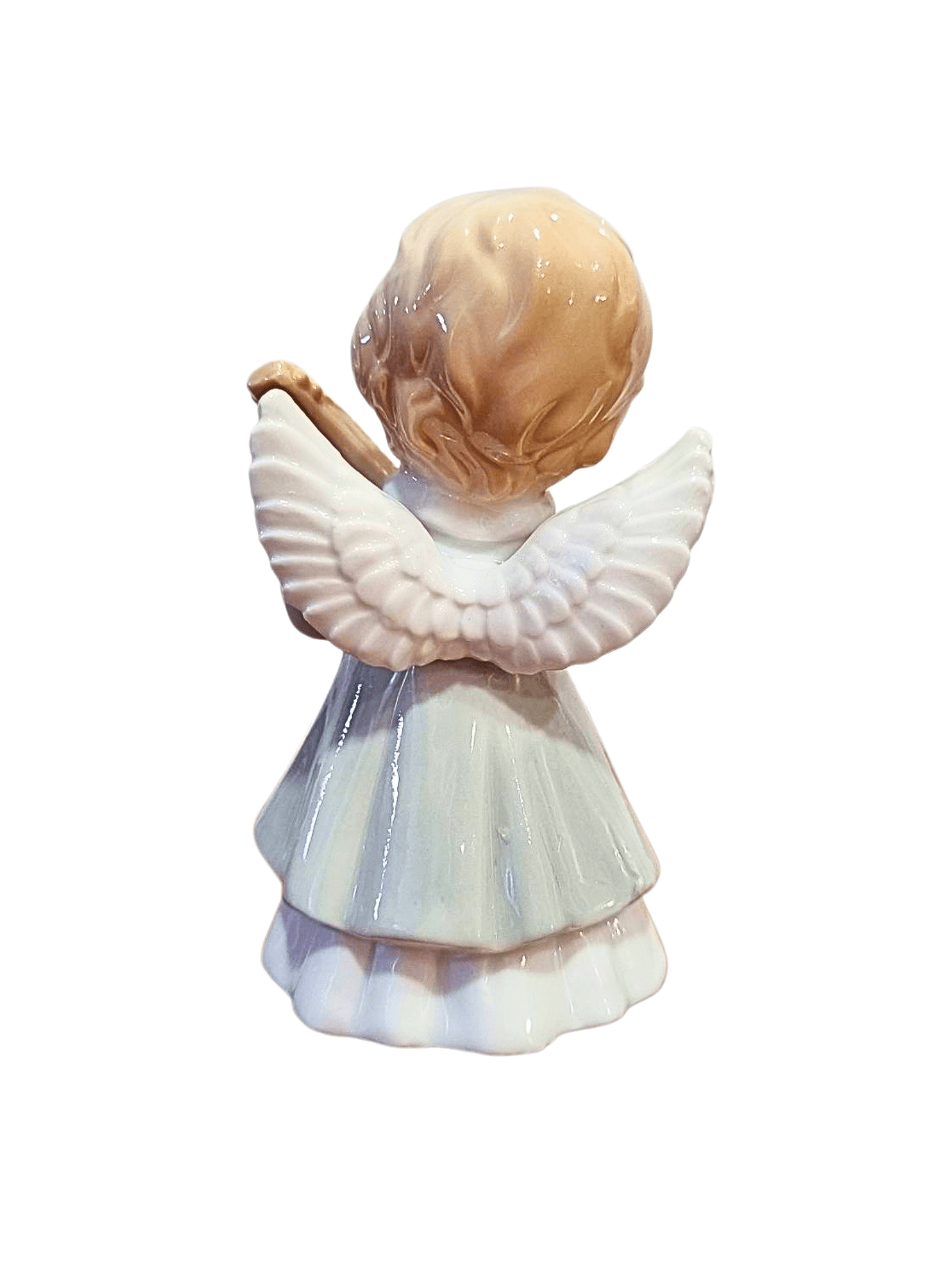 Imagem de Anjo em Porcelana com Banjo-TerraCotta Arte Sacra