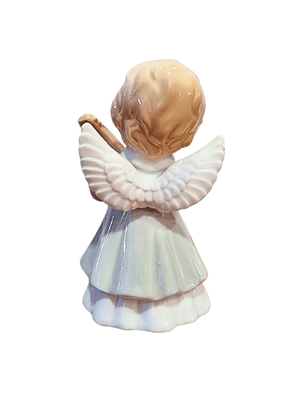 Imagem de Anjo em Porcelana com Banjo-TerraCotta Arte Sacra