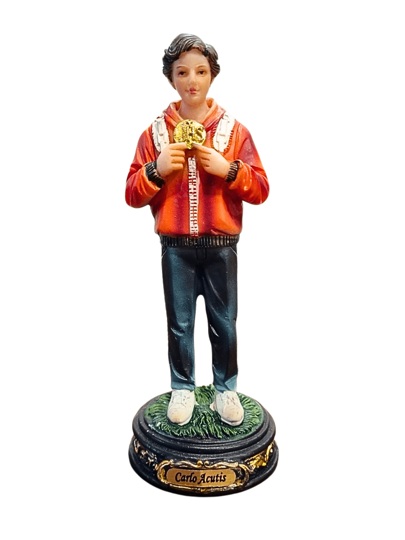 Imagem de Carlo Acutis em Resina 12,5 cm-TerraCotta Arte Sacra
