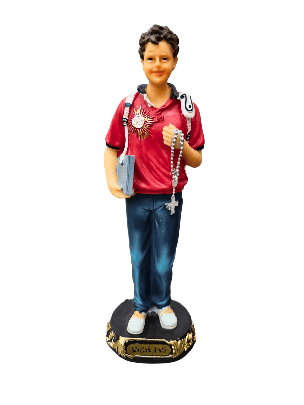Imagem de Carlo Acutis em Resina 20 cm-TerraCotta Arte Sacra