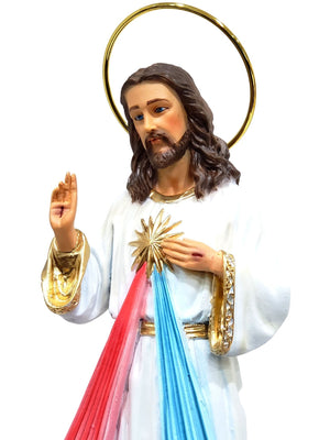 Imagem de Jesus Misericordioso em Pó de Mármore 20 cm-TerraCotta Arte Sacra