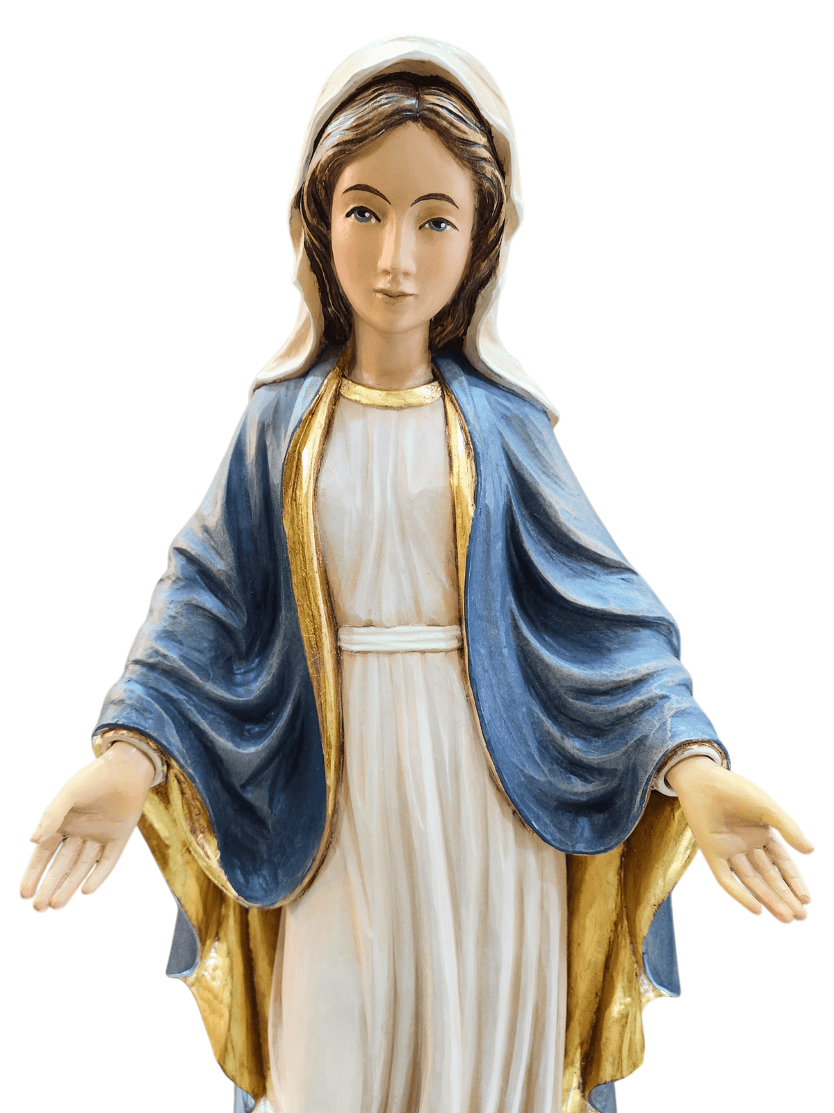 Imagem de Madeira Italiana Colorida Nossa Senhora das Graças 58 cm-TerraCotta Arte Sacra