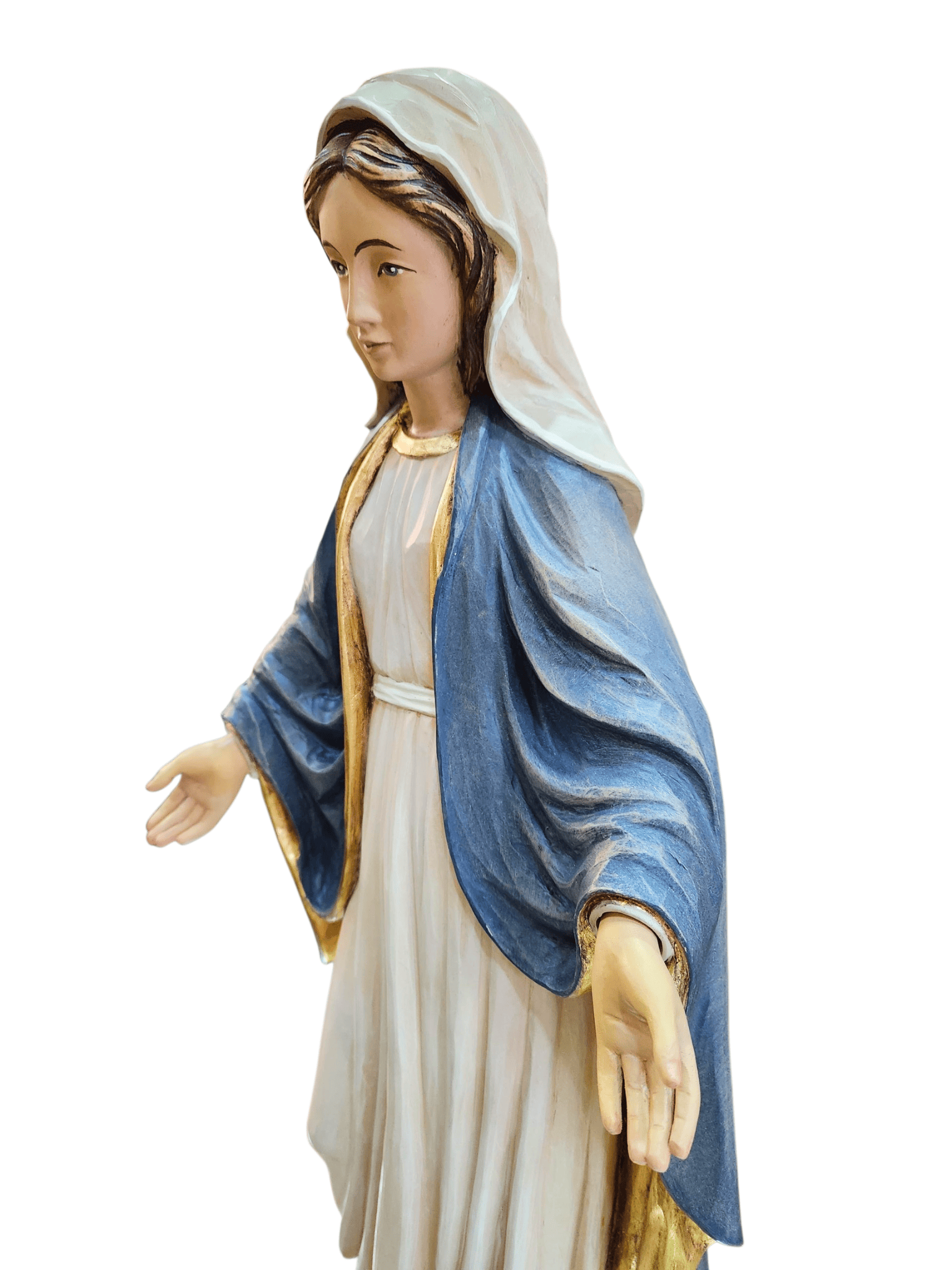 Imagem de Madeira Italiana Colorida Nossa Senhora das Graças 58 cm-TerraCotta Arte Sacra