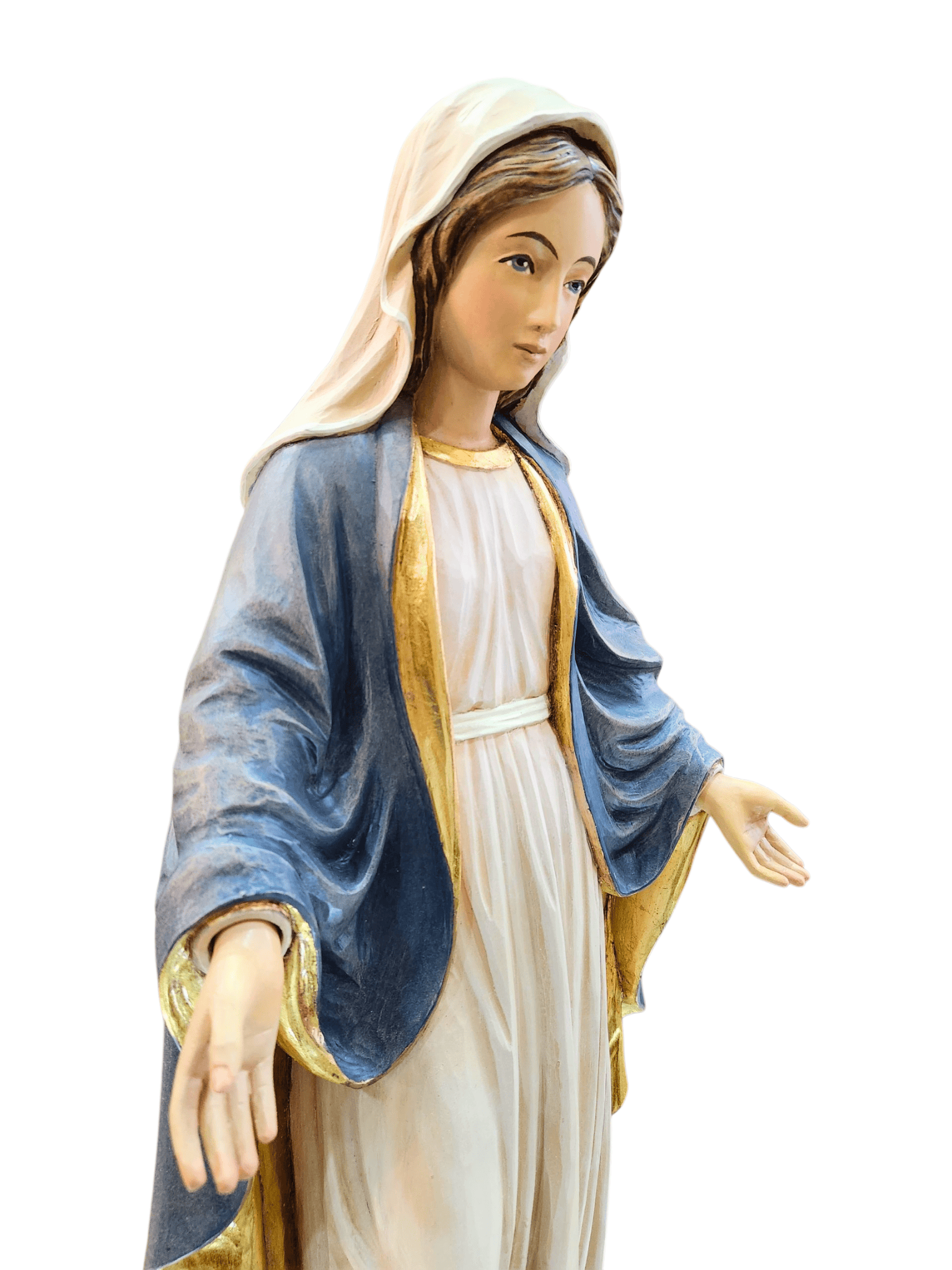 Imagem de Madeira Italiana Colorida Nossa Senhora das Graças 58 cm-TerraCotta Arte Sacra