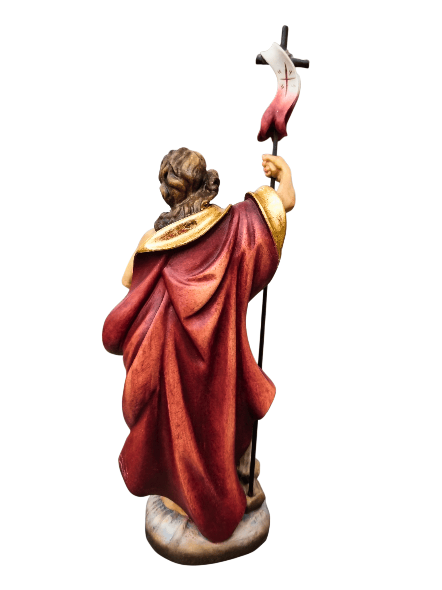 Imagem de Madeira Italiana São João Batista 20 cm-TerraCotta Arte Sacra