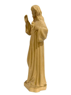 Imagem de Madeira do Sagrado Coração de Jesus 9,5 cm-TerraCotta Arte Sacra