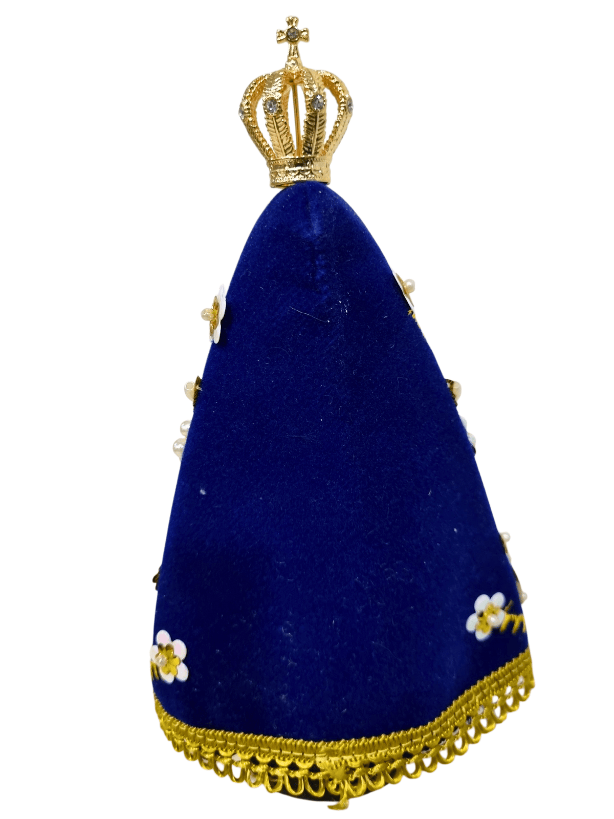 Imagem de Nossa Senhora Aparecida Em Pó de Mármore Manto Flor 18 cm-TerraCotta Arte Sacra