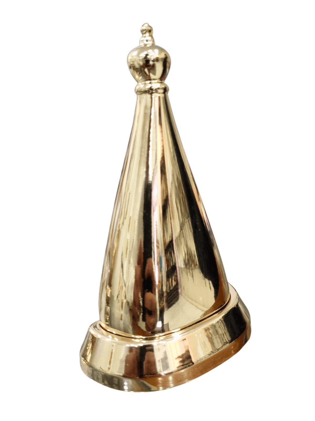 Imagem de Nossa Senhora Aparecida Estilizada em Metal Dourada 10 cm-TerraCotta Arte Sacra