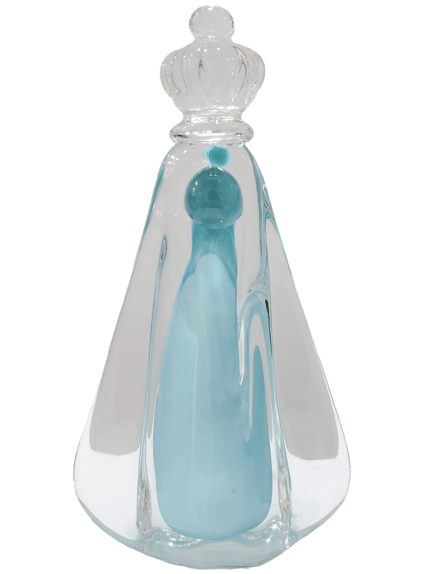 Imagem de Nossa Senhora Aparecida Turquesa de Cristal 30 cm-TerraCotta Arte Sacra