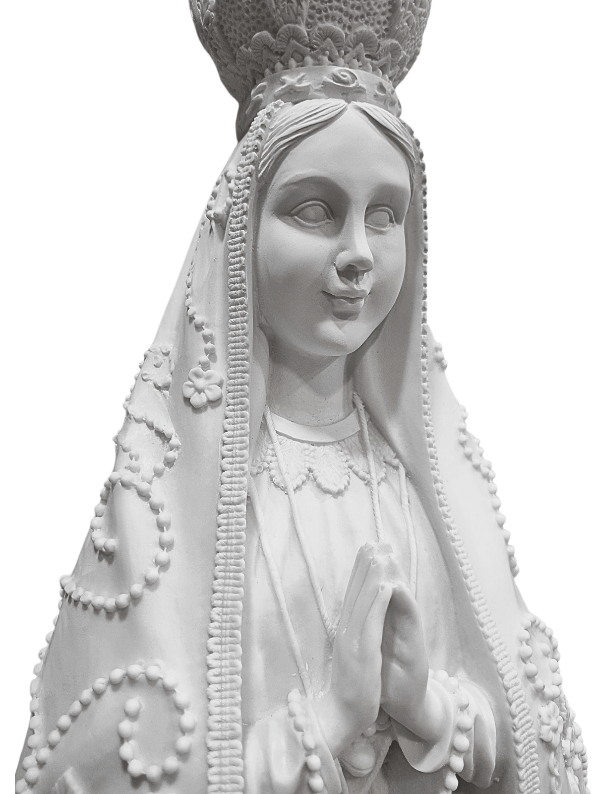 Imagem de Nossa Senhora Aparecida em Pó de Mármore 70 cm-TerraCotta Arte Sacra