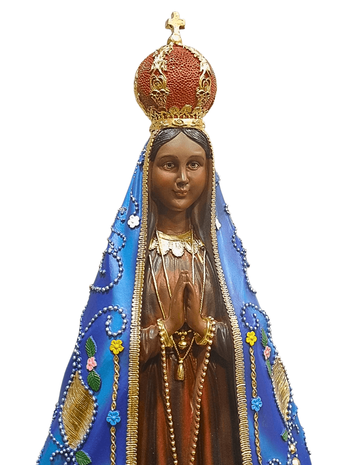 Imagem de Nossa Senhora Aparecida em Pó de Mármore 70 cm-TerraCotta Arte Sacra